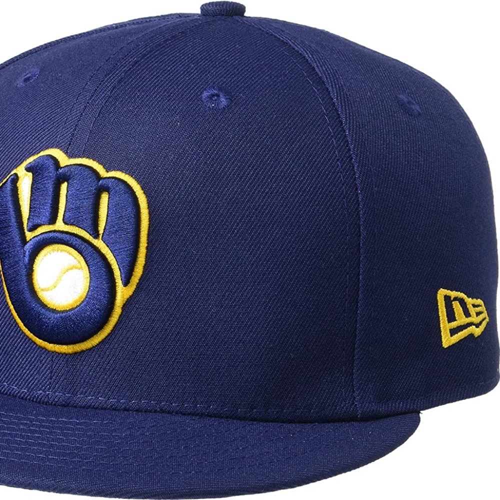 Milwaukee Brewers New Era Navy Home Authentic Collection On-Field 59FIFTY Fitted